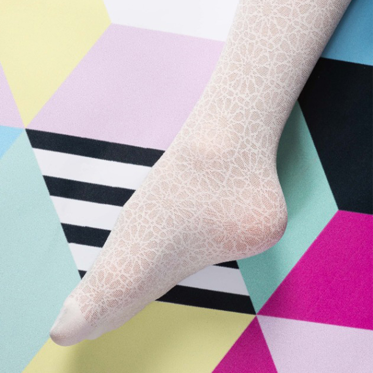 גרביון מבריק חצי שקוף